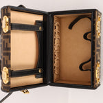 Fendi Zucca Canvas Top Handle Vanity with Strap - FashioNica