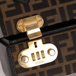 Fendi Zucca Canvas Top Handle Vanity with Strap - FashioNica