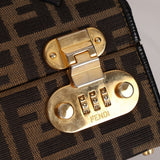 Fendi Zucca Canvas Top Handle Vanity with Strap - FashioNica