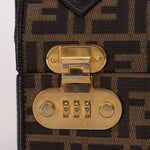 Fendi Zucca Canvas Top Handle Vanity with Strap - FashioNica