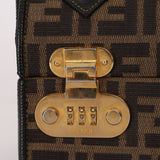 Fendi Zucca Canvas Top Handle Vanity with Strap - FashioNica