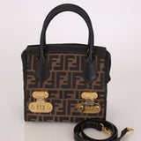 Fendi Zucca Canvas Top Handle Vanity with Strap - FashioNica