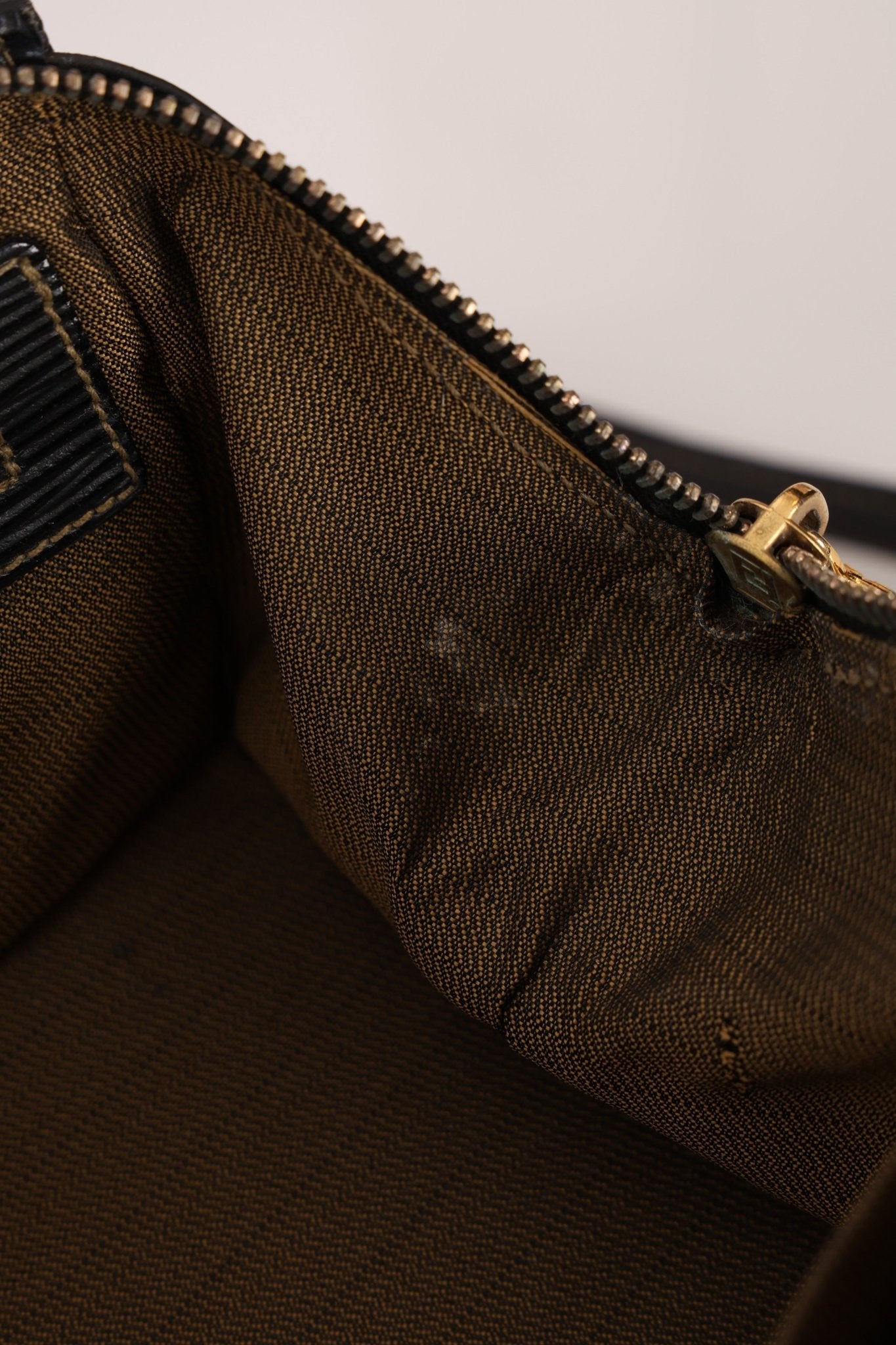 Fendi Zucca Canvas Top Handle Vanity with Strap - FashioNica