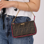 Fendi Zucca Chain Pochette - FashioNica