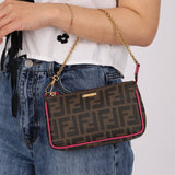 Fendi Zucca Chain Pochette - FashioNica
