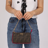 Fendi Zucca Chain Pochette - FashioNica