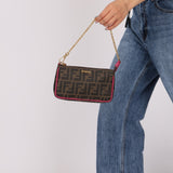 Fendi Zucca Chain Pochette - FashioNica