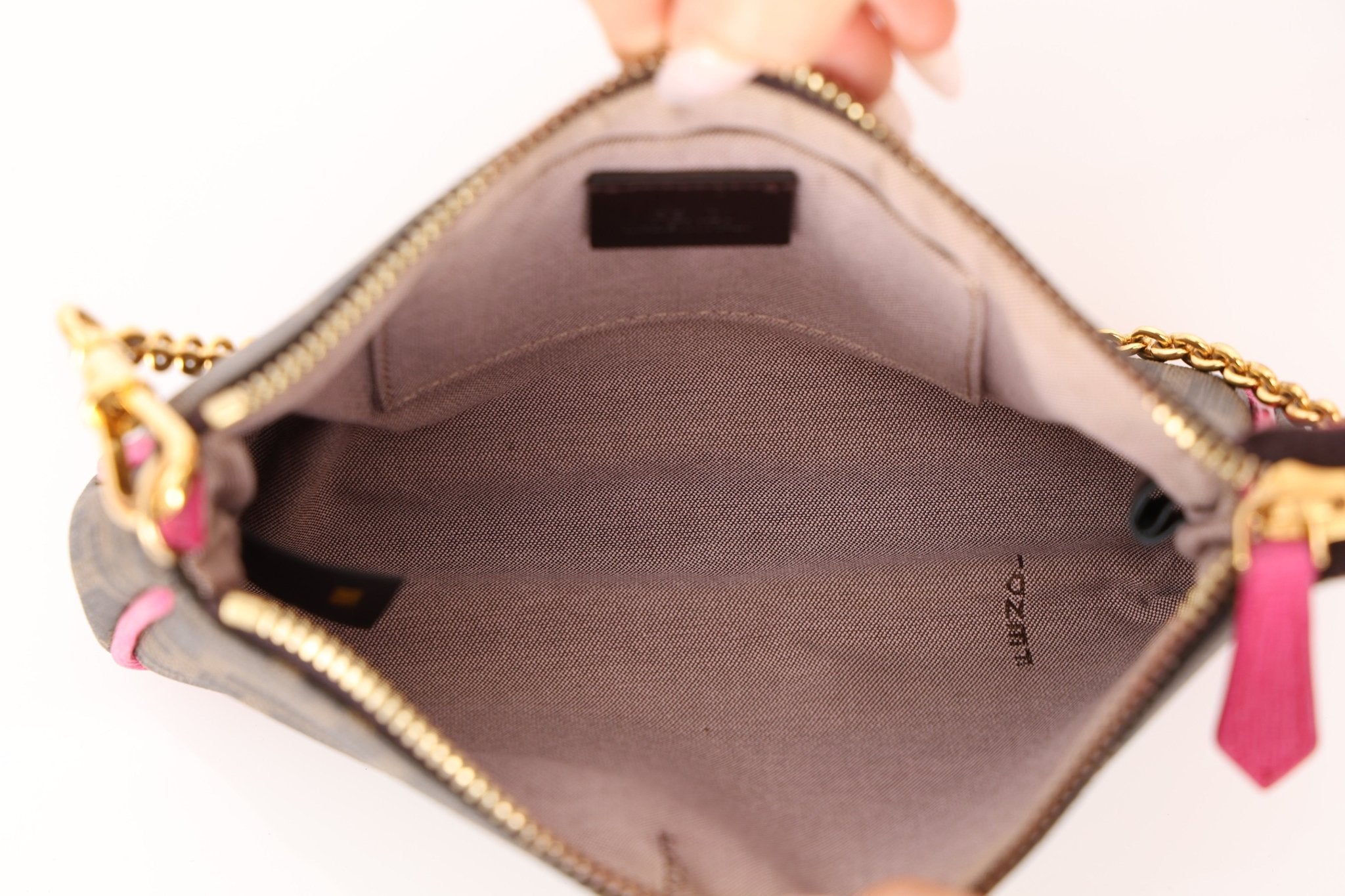 Fendi Zucca Chain Pochette - FashioNica