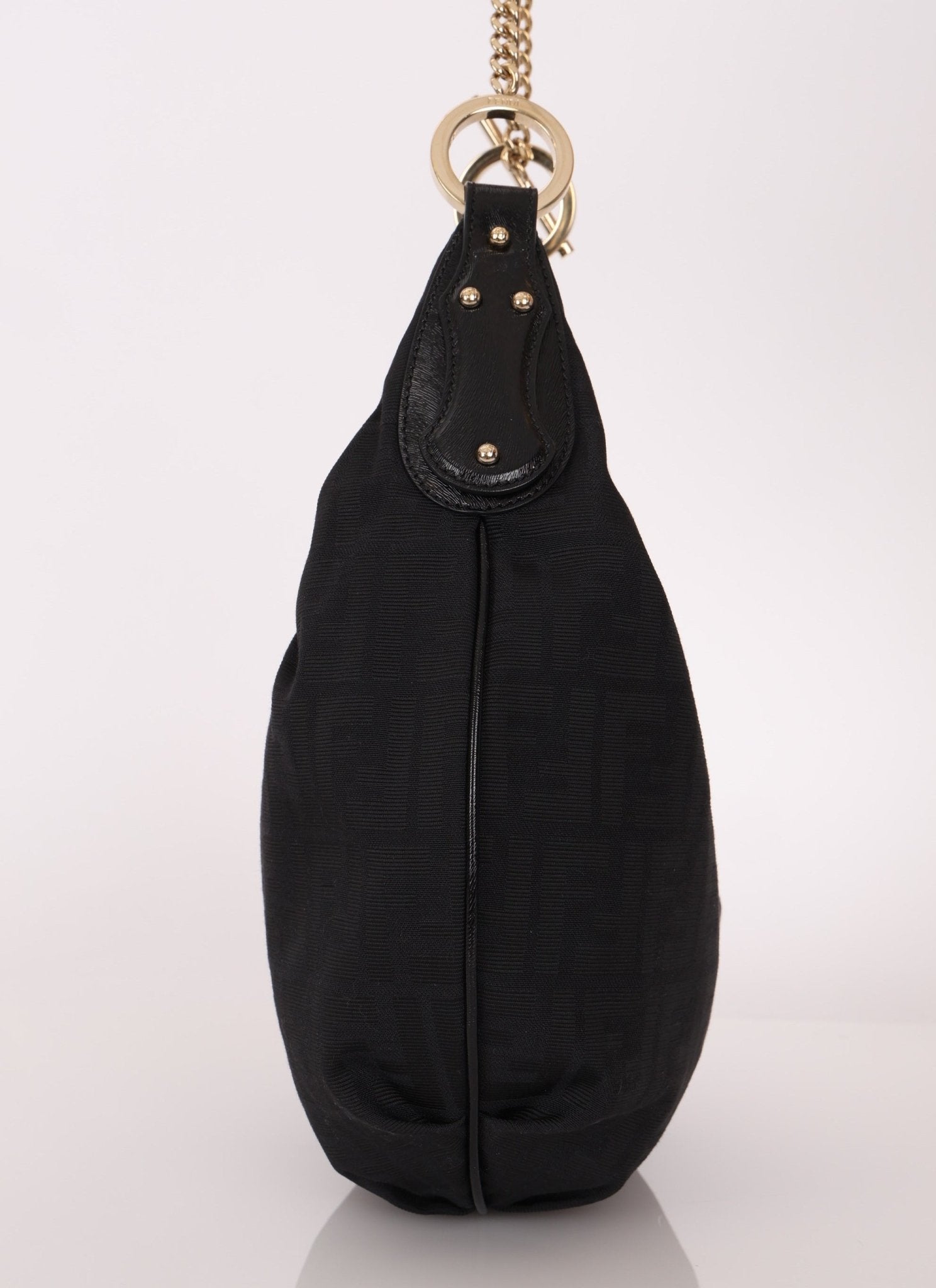 Fendi Zucca Chef Chain Link Hobo - FashioNica