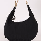 Fendi Zucca Chef Chain Link Hobo - FashioNica