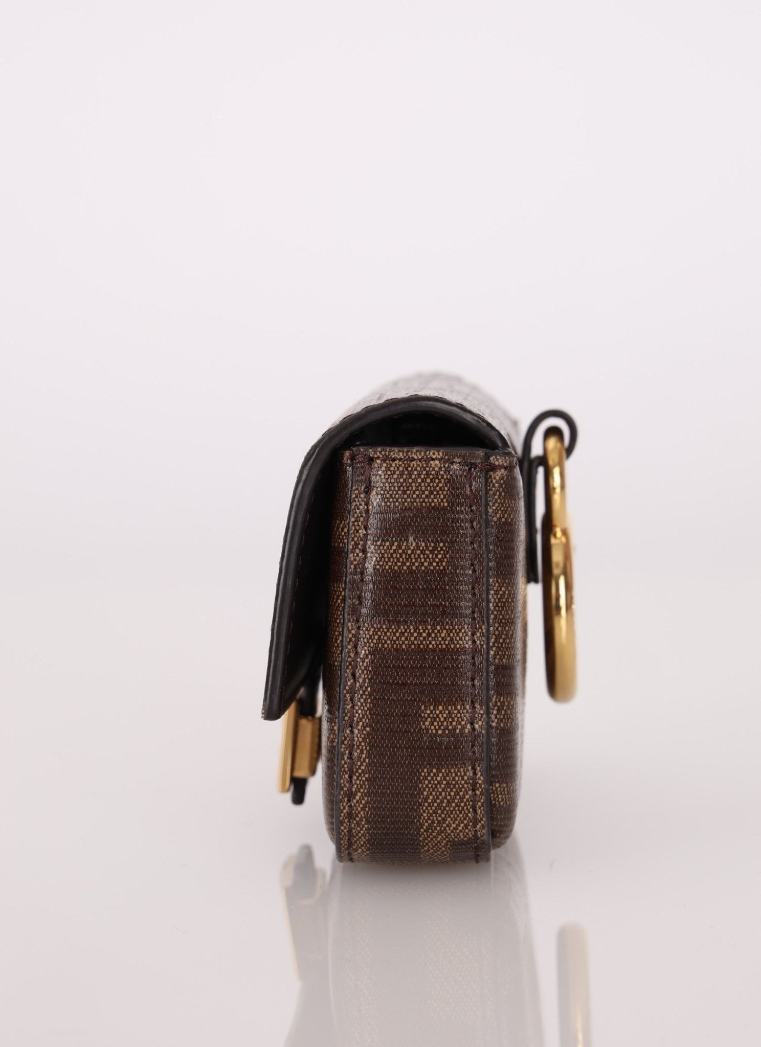 Fendi Zucca Coated Canvas Nano Baguette - FashioNica