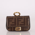 Fendi Zucca Coated Canvas Nano Baguette - FashioNica