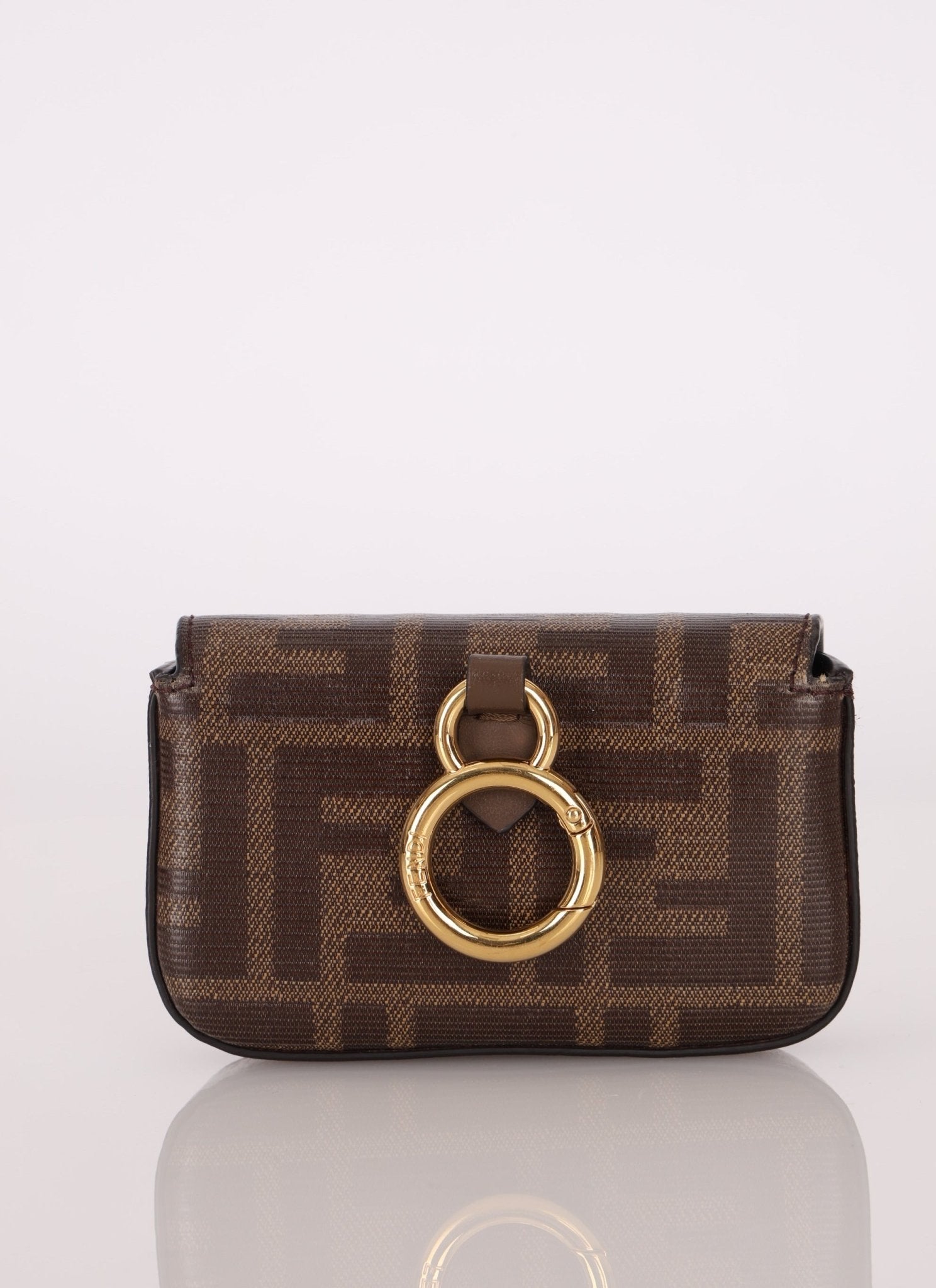 Fendi Zucca Coated Canvas Nano Baguette - FashioNica