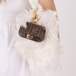 Fendi Zucca Coated Canvas Nano Baguette - FashioNica