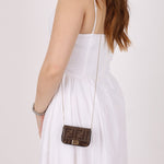 Fendi Zucca Coated Canvas Nano Baguette - FashioNica