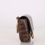Fendi Zucca Coated Canvas Nano Baguette - FashioNica