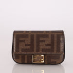 Fendi Zucca Coated Canvas Nano Baguette - FashioNica