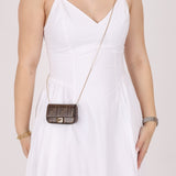 Fendi Zucca Coated Canvas Nano Baguette - FashioNica