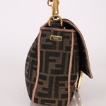 Fendi Zucca Embroidered Paisley Beaded Baguette - FashioNica
