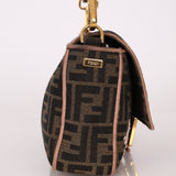 Fendi Zucca Embroidered Paisley Beaded Baguette - FashioNica