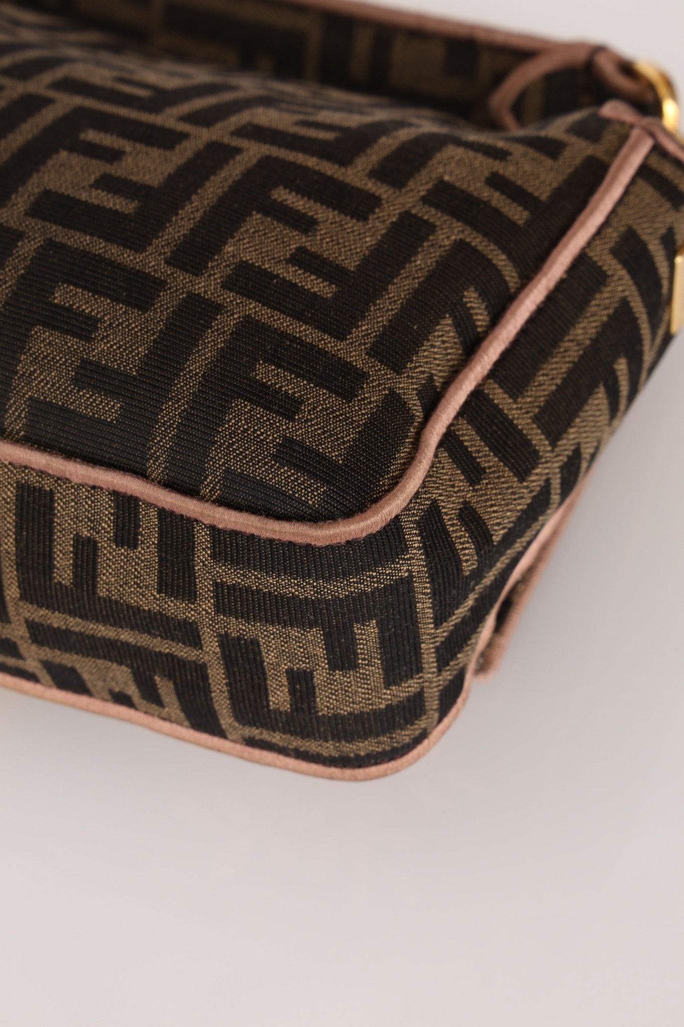 Fendi Zucca Embroidered Paisley Beaded Baguette - FashioNica