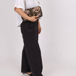 Fendi Zucca Embroidered Paisley Beaded Baguette - FashioNica