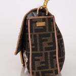 Fendi Zucca Embroidered Paisley Beaded Baguette - FashioNica
