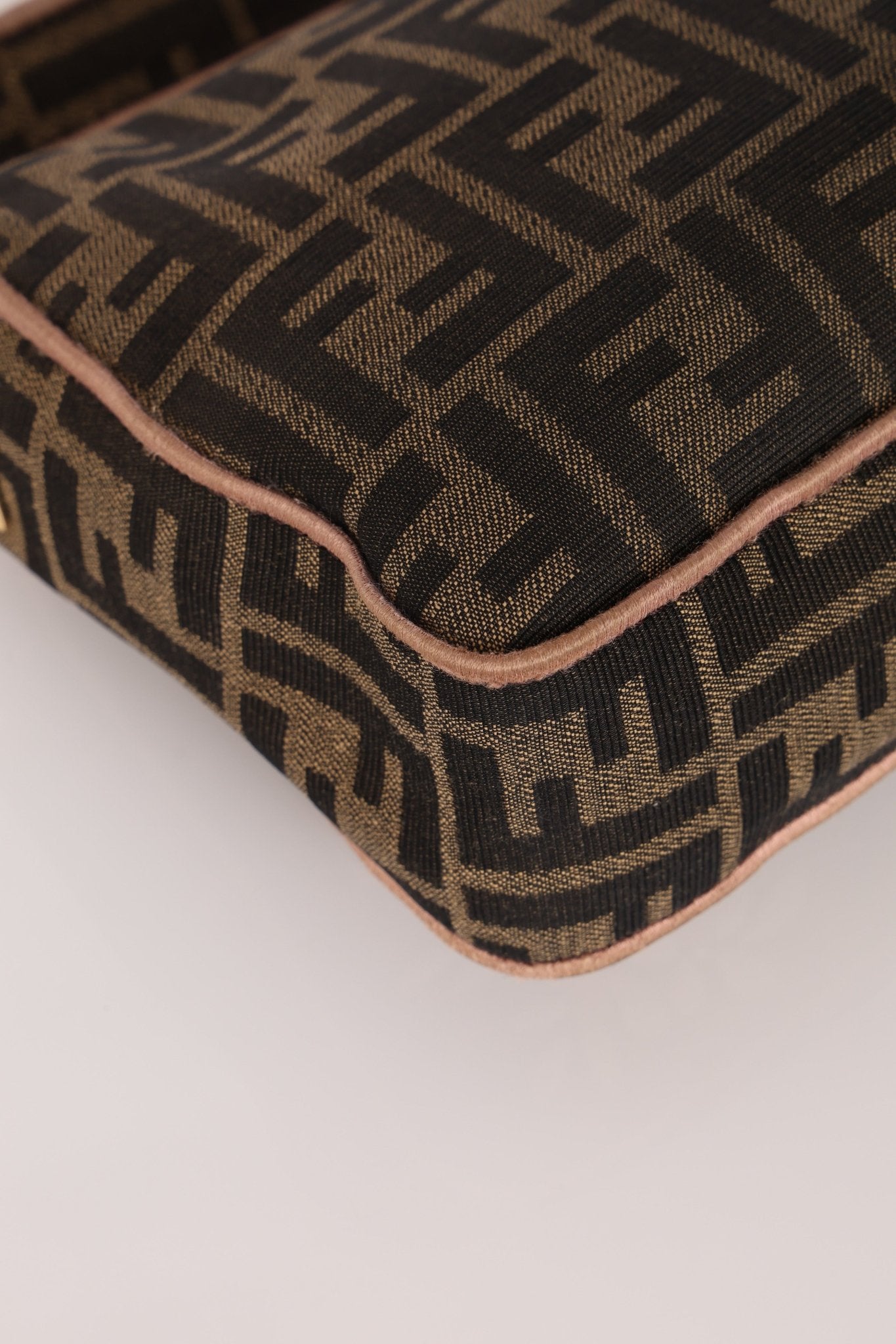 Fendi Zucca Embroidered Paisley Beaded Baguette - FashioNica