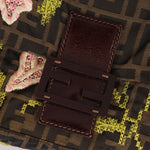 Fendi Zucca Floral Embroidered Mamma Baguette - FashioNica