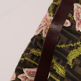 Fendi Zucca Floral Embroidered Mamma Baguette - FashioNica