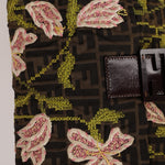 Fendi Zucca Floral Embroidered Mamma Baguette - FashioNica