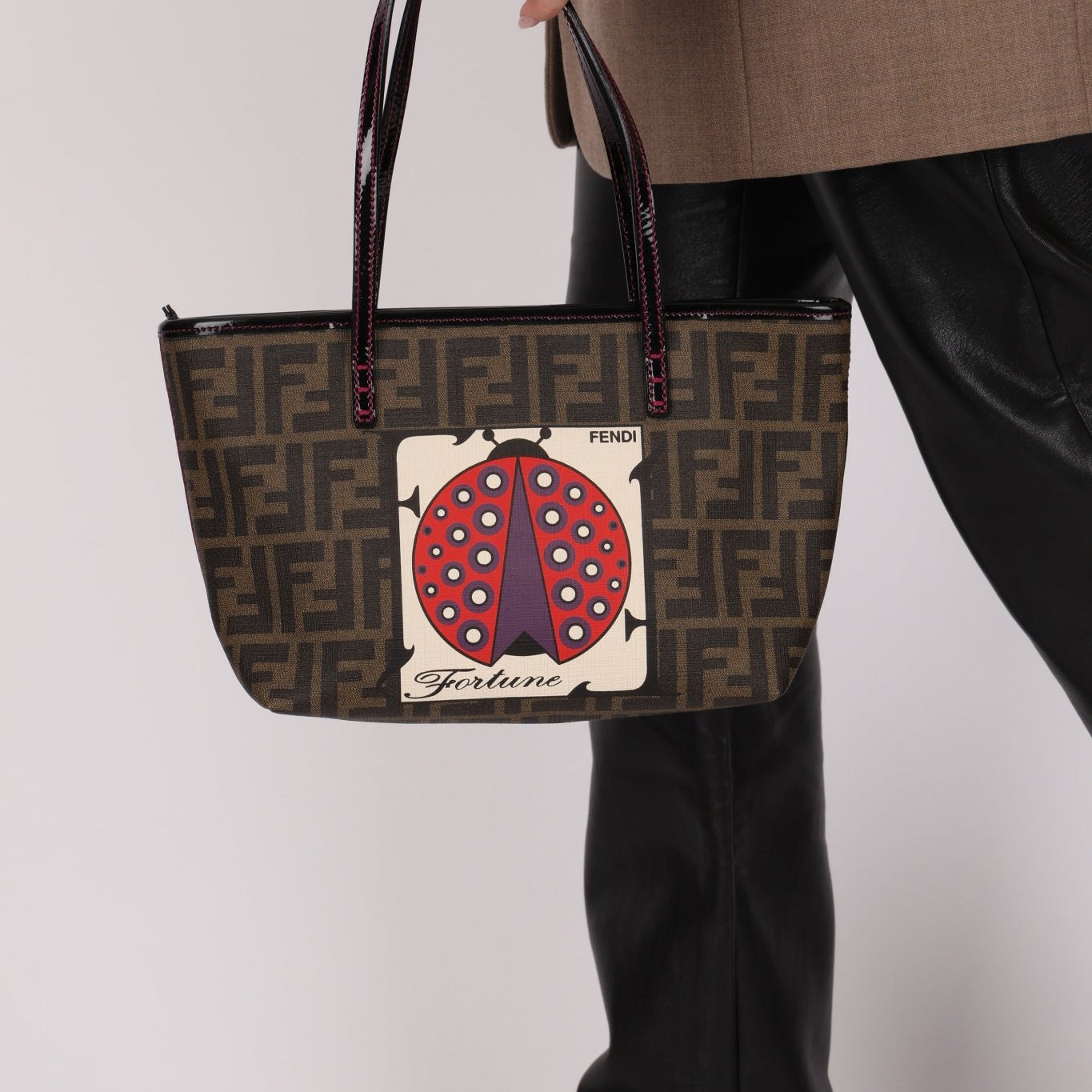 Fendi Zucca Ladybug Roll Tote - FashioNica