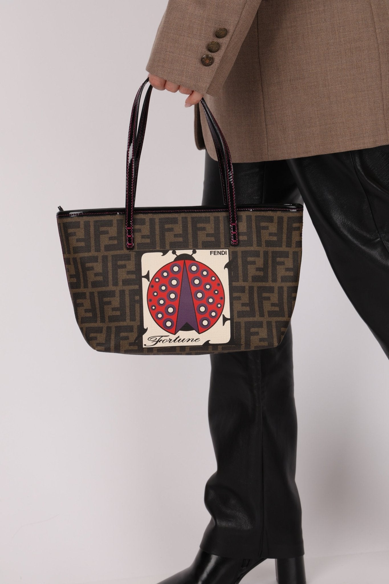 Fendi Zucca Ladybug Roll Tote - FashioNica