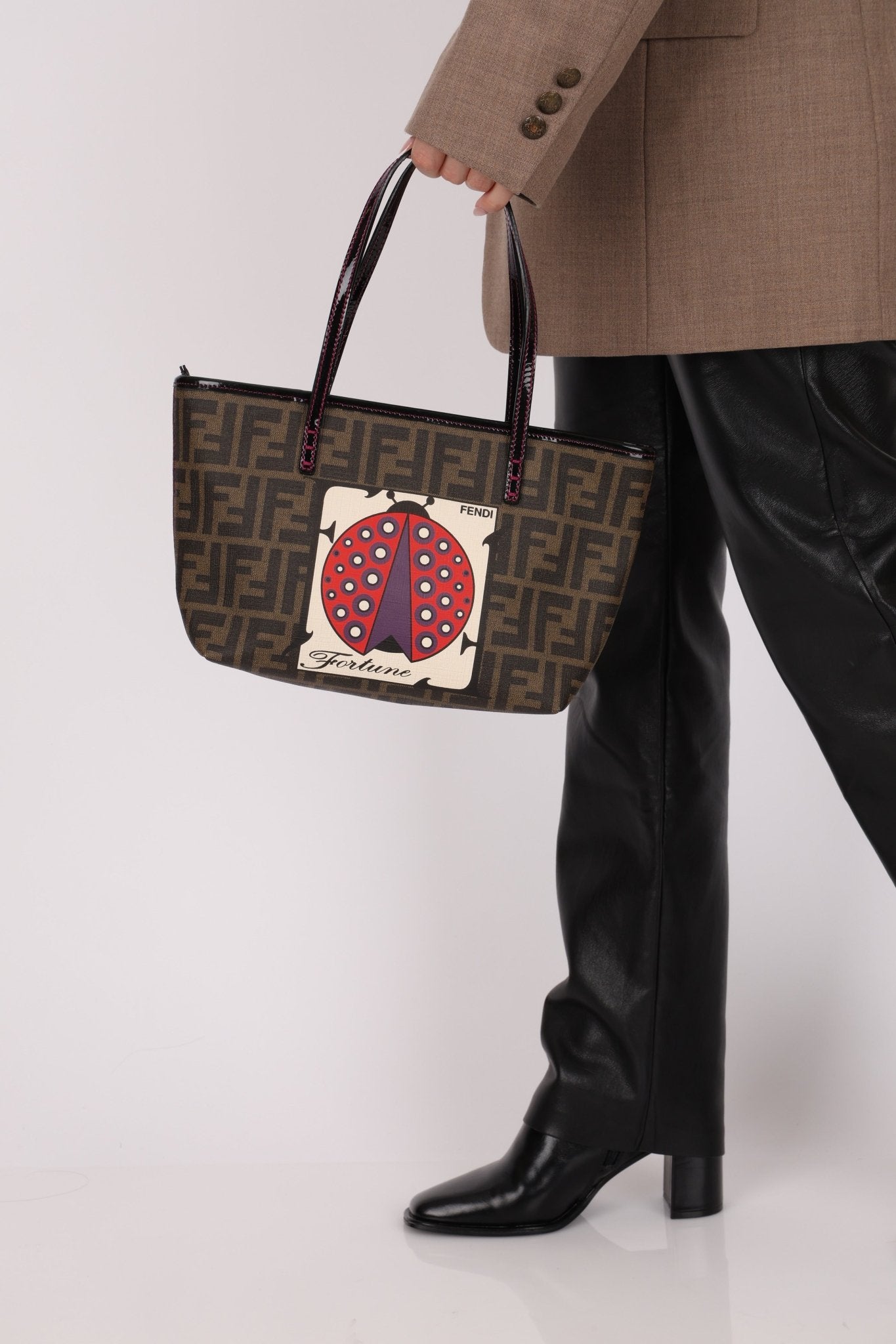 Fendi Zucca Ladybug Roll Tote - FashioNica