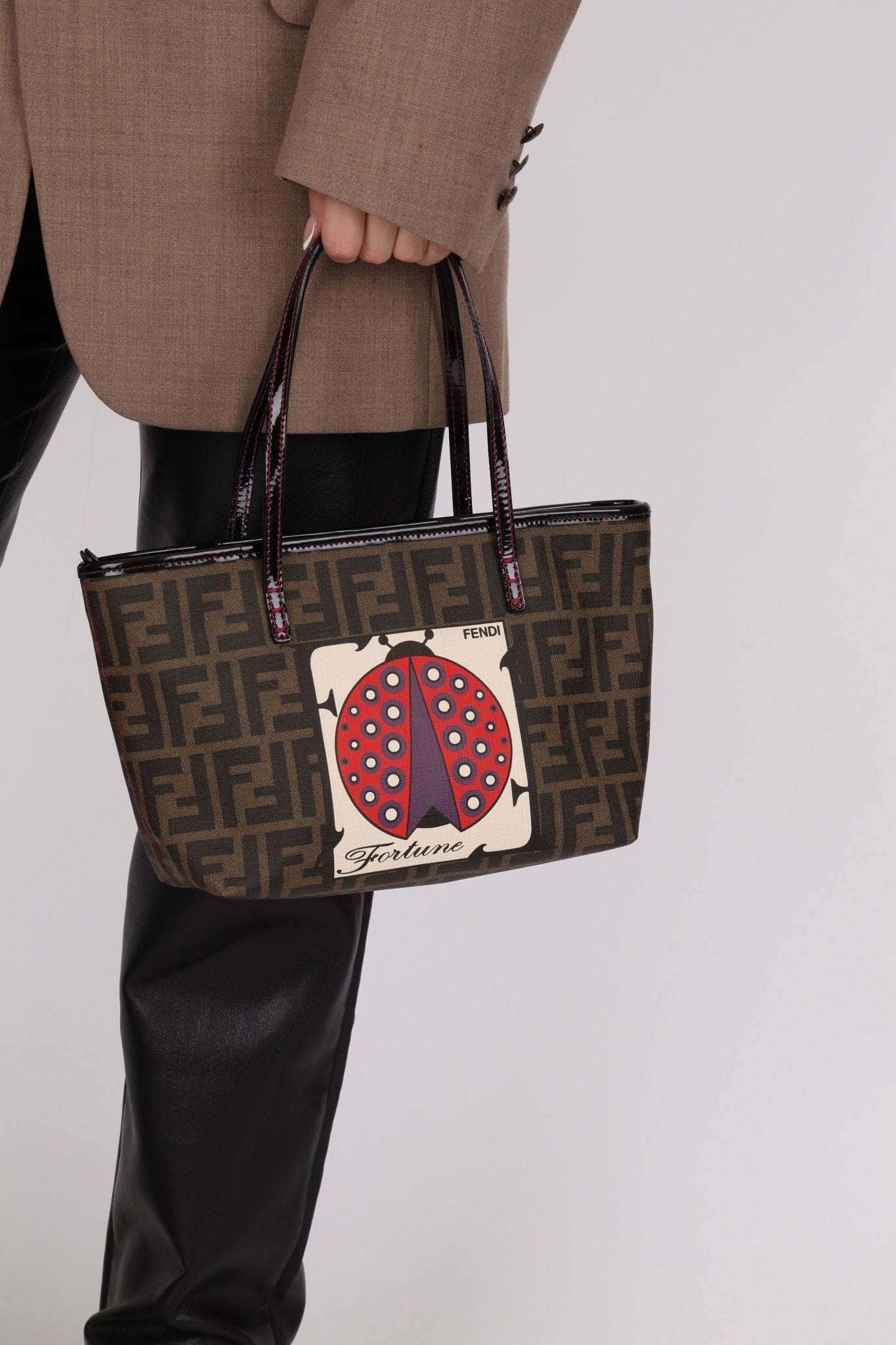 Fendi Zucca Ladybug Roll Tote - FashioNica