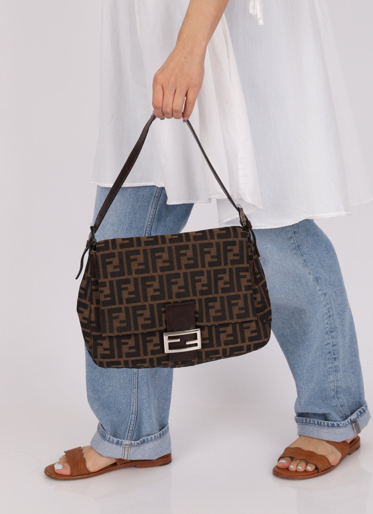 Fendi Zucca Mamma Baguette - FashioNica