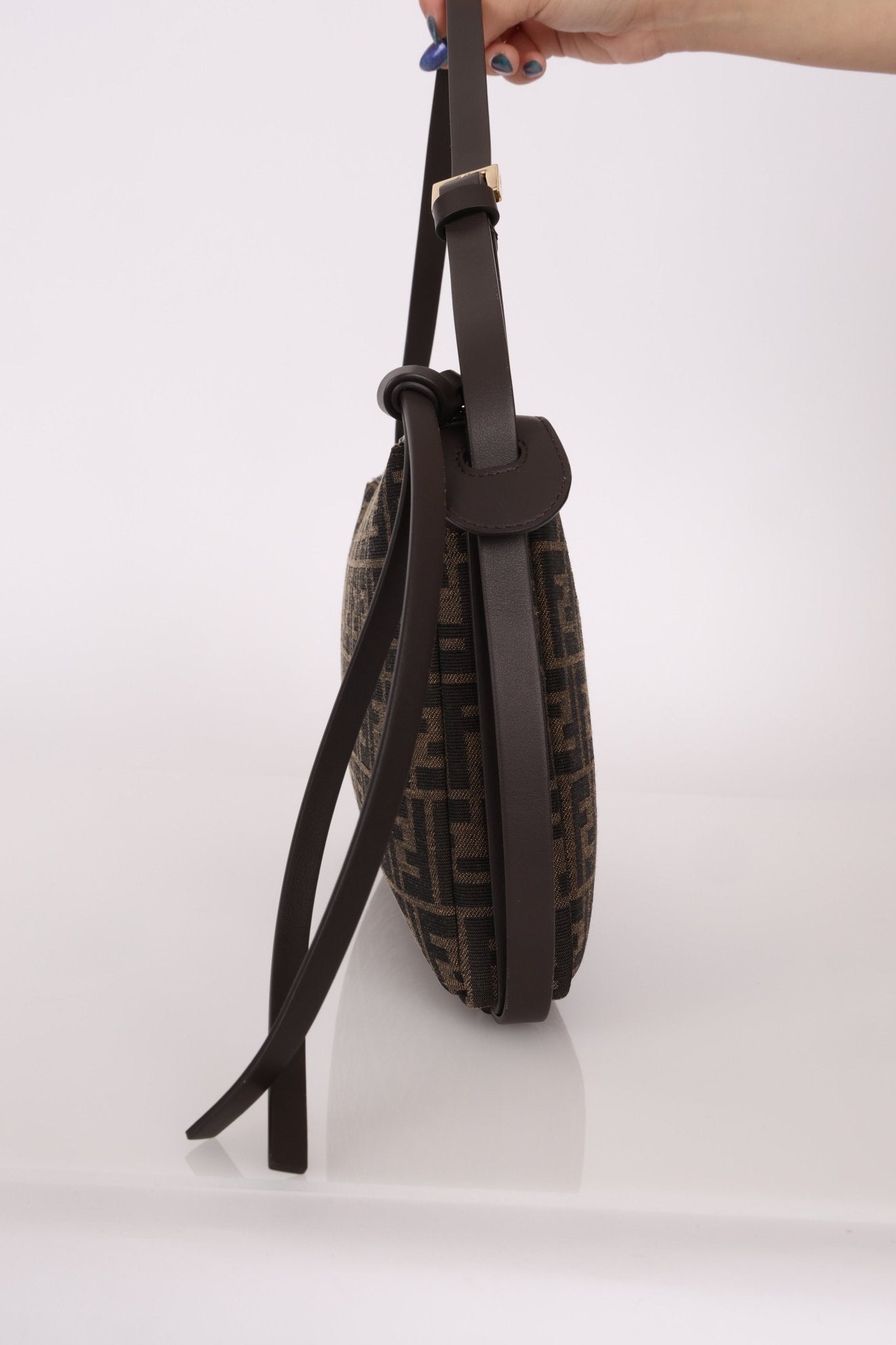Fendi Zucca Medium Simply Shoulder Bag - FashioNica