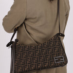 Fendi Zucca Medium Simply Shoulder Bag - FashioNica