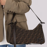 Fendi Zucca Medium Simply Shoulder Bag - FashioNica