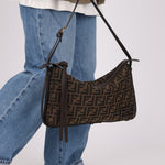Fendi Zucca Medium Simply Shoulder Bag - FashioNica
