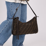 Fendi Zucca Medium Simply Shoulder Bag - FashioNica