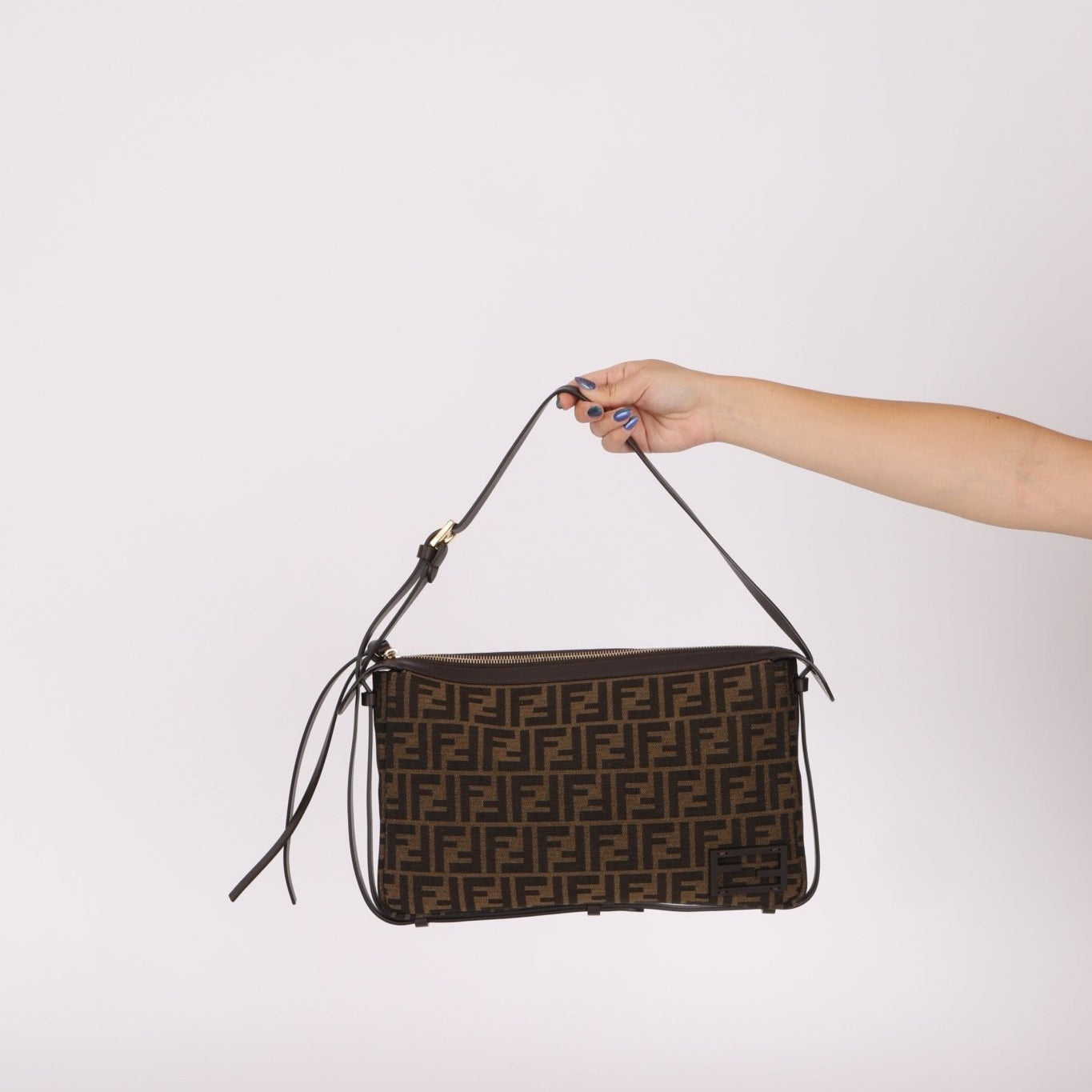 Fendi Zucca Medium Simply Shoulder Bag - FashioNica