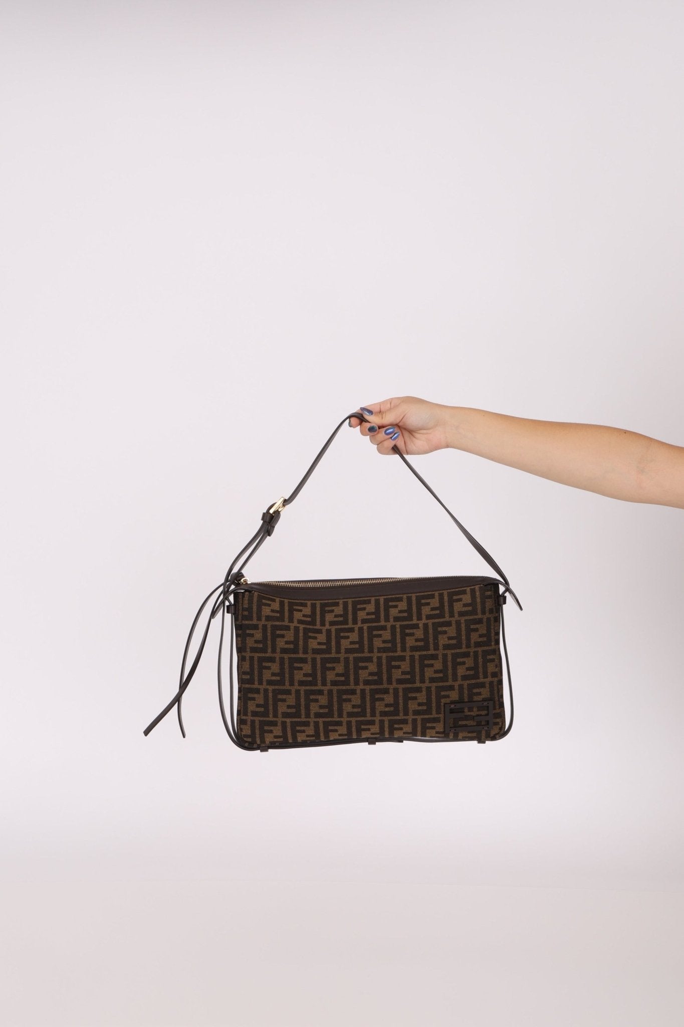 Fendi Zucca Medium Simply Shoulder Bag - FashioNica