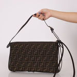 Fendi Zucca Medium Simply Shoulder Bag - FashioNica