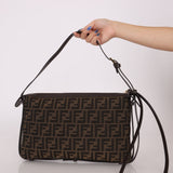 Fendi Zucca Medium Simply Shoulder Bag - FashioNica