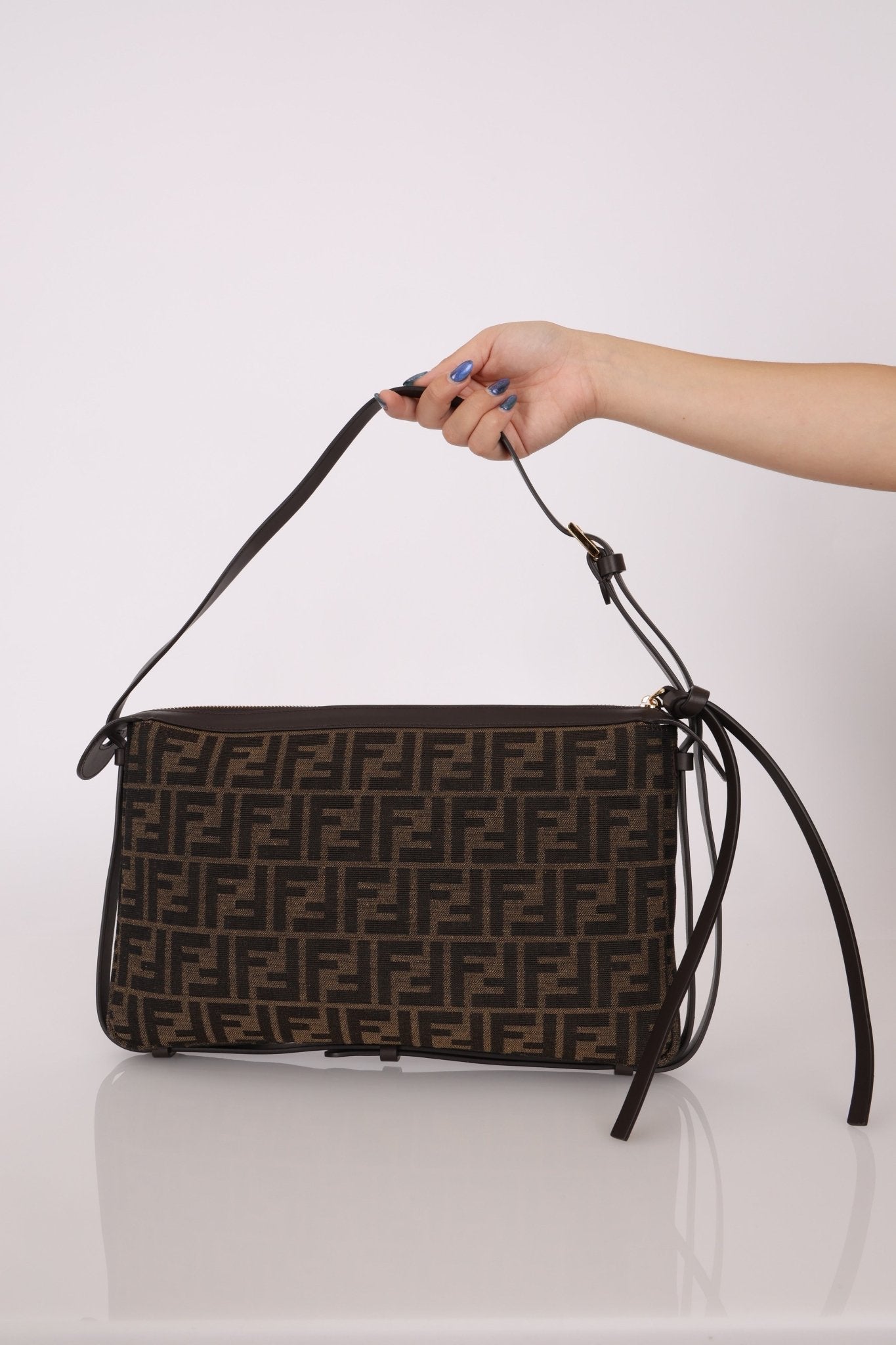 Fendi Zucca Medium Simply Shoulder Bag - FashioNica