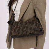 Fendi Zucca Medium Simply Shoulder Bag - FashioNica