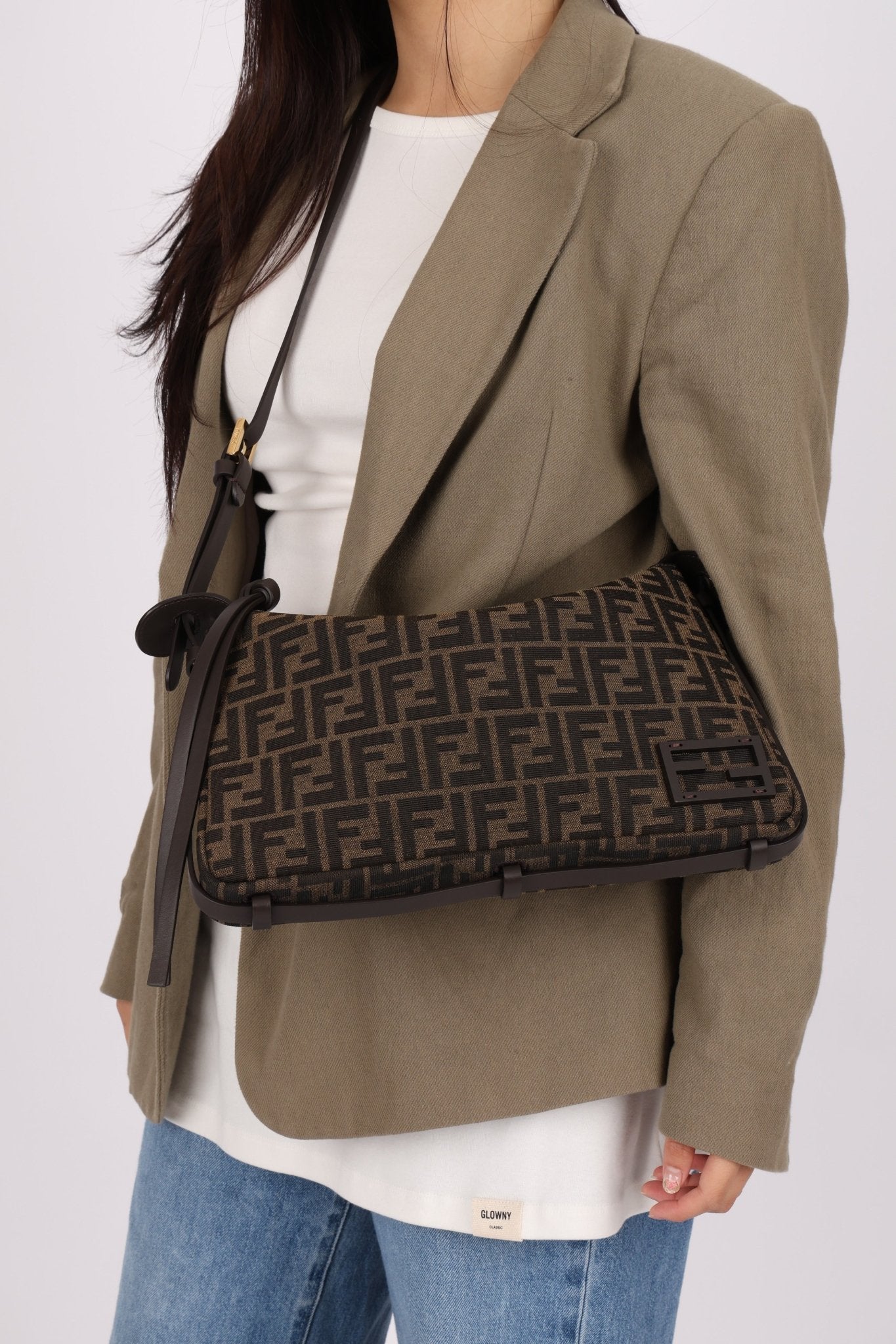 Fendi Zucca Medium Simply Shoulder Bag - FashioNica