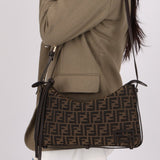Fendi Zucca Medium Simply Shoulder Bag - FashioNica