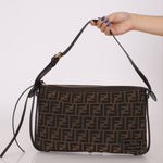 Fendi Zucca Medium Simply Shoulder Bag - FashioNica